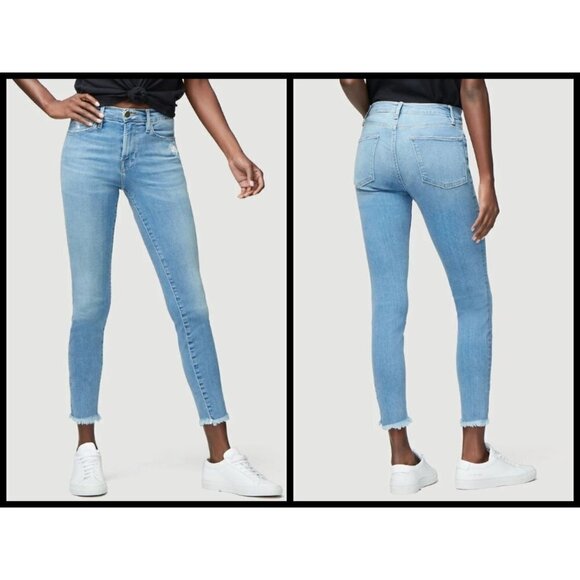 💕FRAME💕 Le High Skinny Micro Shredded Hem Jeans - Picture 2 of 16